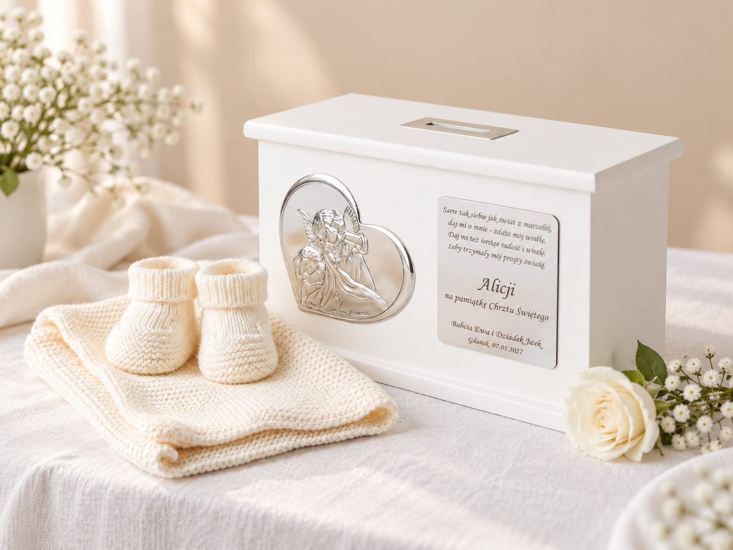 Pamiątki i prezenty na Chrzest Święty – eleganckie upominki i personalizowane pamiątki – e-swiece.pl